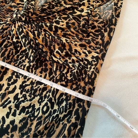 Tiana B. Dress Leopard Print Midi Sleeveless Stretch Size M - Picture 8 of 11